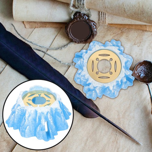 Volcano shape seal wax melting - shape,