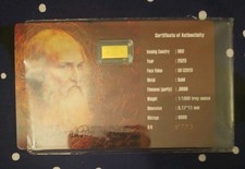 LAST SUPPER Masterpieces in Miniature 1/1000 Oz Moneta Oro 1$ Niue 2025