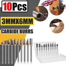 10pcs Tungsten Carbide Burr
