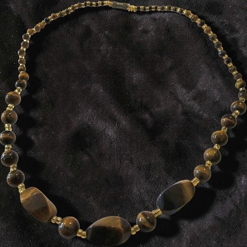 Vintage genuine tiger eye - tiger's,