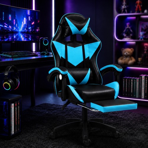 Gaming chair with footrest - chair,