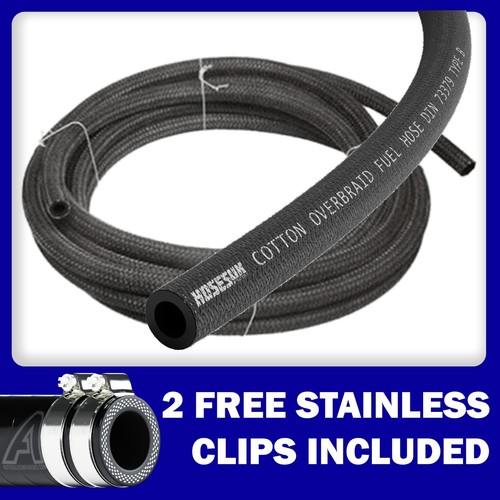 Rubber braided fuel line - braided, hose