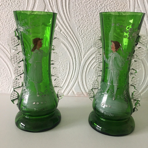 Antique mary gregory style - mary,