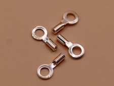 Sterling Silver Mini Crimp End Cap with Ring – For Beadalon & Fine Wire