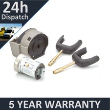 Ignition Switch Lock Barrel Kit + 2 Keys For Ford Fiesta Focus Transit 1998-2017
