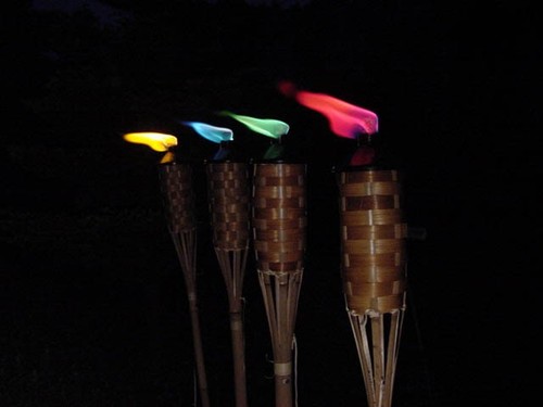 Colour tiki torch - colour,