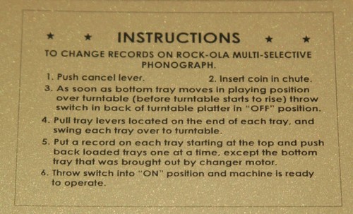 Instruction card for older - instruction,