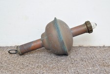 Vintage old copper lifebuoy man overboard light lamp life buoy raft