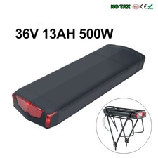 36V 13AH LED 500W 468WH Ebike Electric Bike Rear Carrier Seat Lithium Battery UK