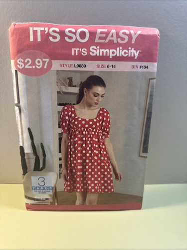 Simplicity pattern l9689 - pattern,