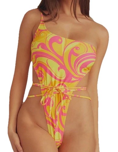 Yellow pink tie sling shot - sling,