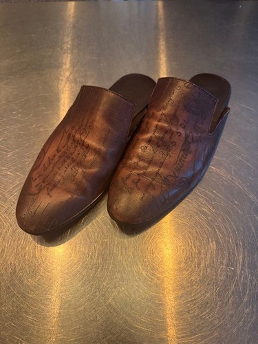 Berluti brown leather - , slippers