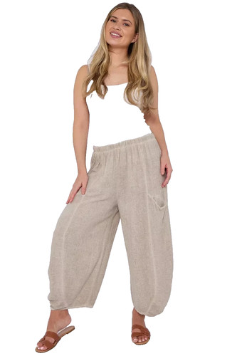 Italian washed linen - washed,