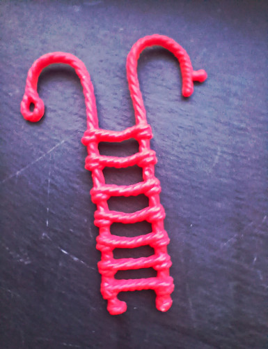 Red plastic rope - red, ladder