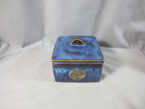 Blue studio pottery hand - studio,