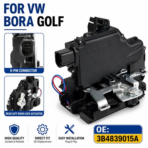 Nearside rear left door lock - rear,