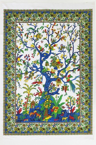 White blue tree life - white, of
