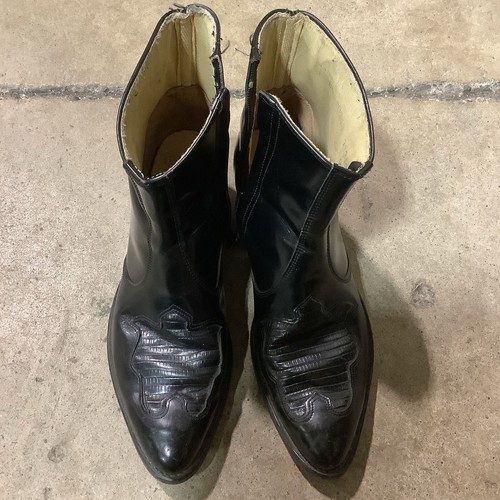 Vintage leather beatle boots - leather,