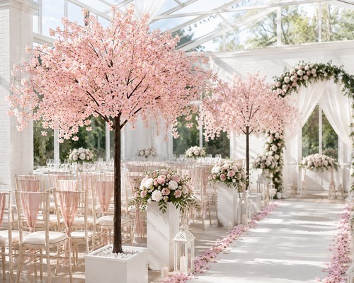 210cm pink cherry blossom - 210cm,
