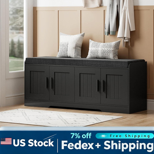 Door shoe storage bench - 45",