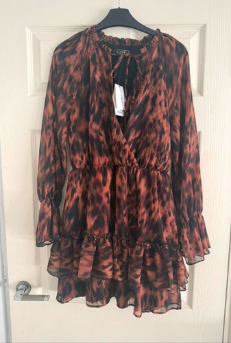 Lipsy leopard print - , ruffle