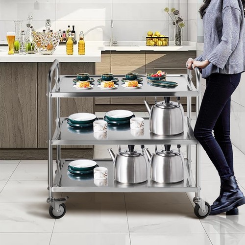 Stainless steel utility cart - utility, 3