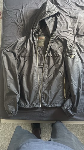 Prada men nylon windbreaker - men's,