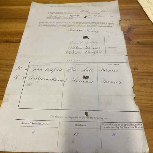 Old staffordshire documents - old,