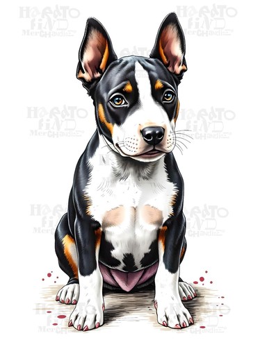 Adorable english bull terrier - english,