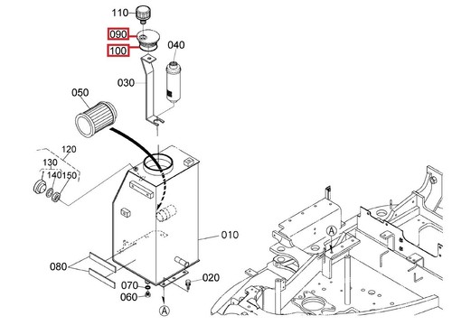 Hydraulic oil tank cap - tank,