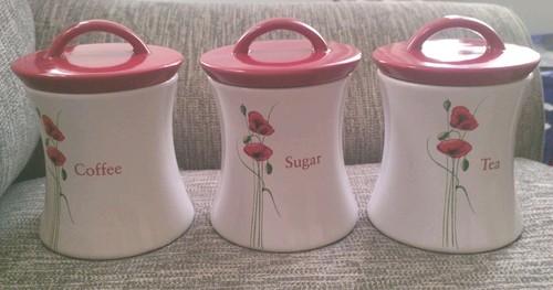 Dunelm red poppy - ceramic, tea