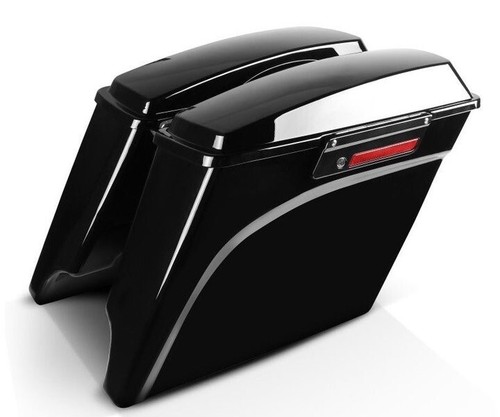 Stretched hard saddlebags - saddlebags, w/