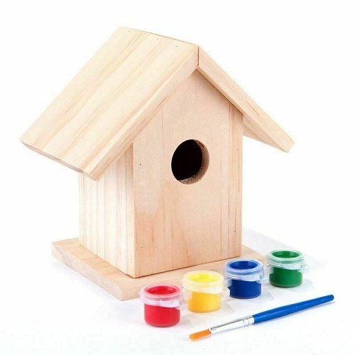 Wooden bird house paint - 2,