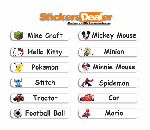 Custom name school - school, stickers