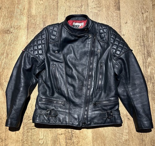 Vintage wolf leathers biker - vintage,