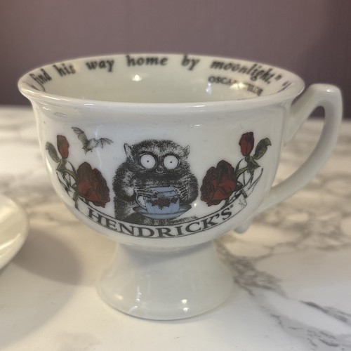 Hendricks gin cup and saucer - hendricks,