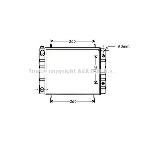 Ava engine cooling radiator - engine,