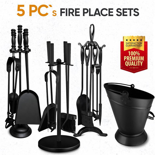 Piece black fireplace - 5,