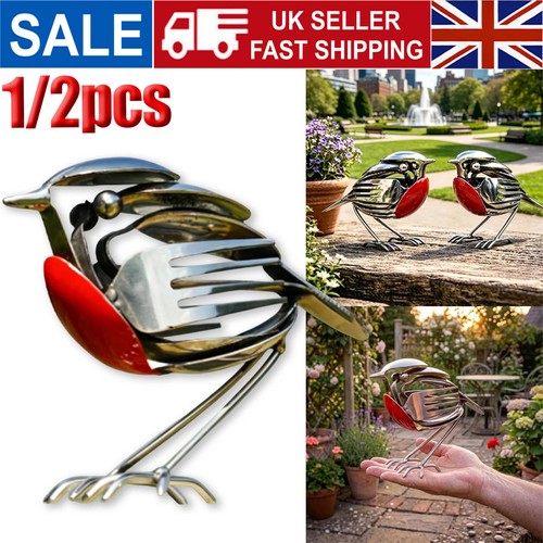 Metal robin garden - metal, sculpture
