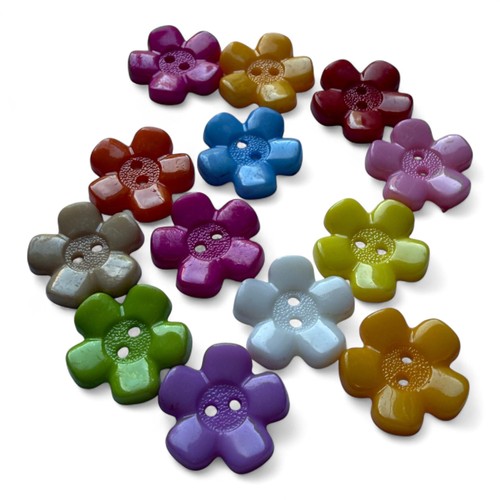 Knitforless flower buttons - flower,