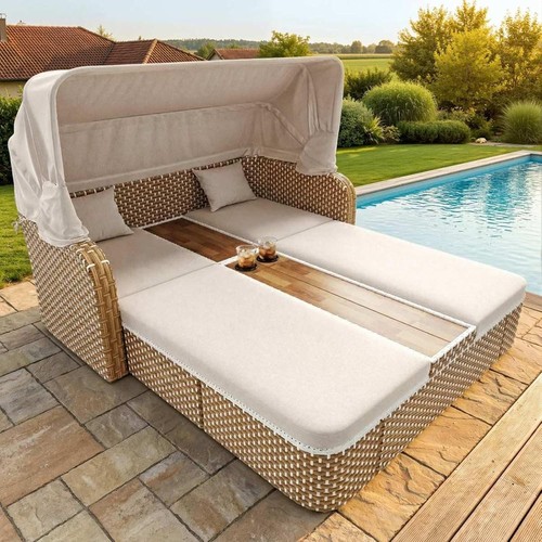Garden daybed rattan - garden, sun