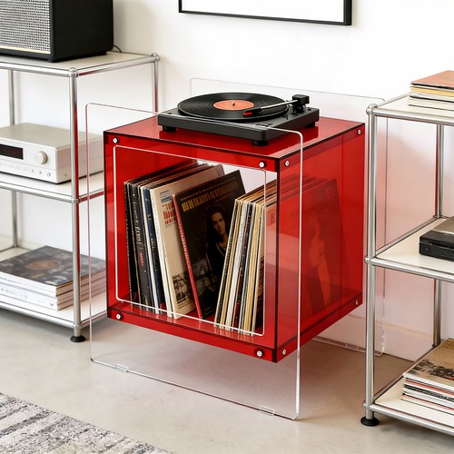 Acrylic nightstand end table - nightstand,