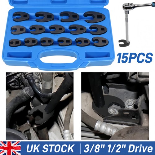 15pcs crowfoot wrench set - wrench,