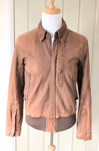 Avirex leather bomber jacket - bomber,