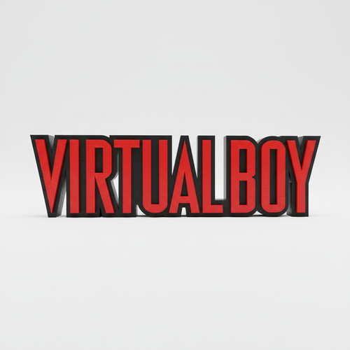 Virtual boy retro logo - logo, sign