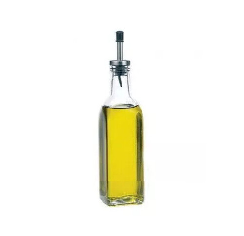 Clear glass olive oil pourer - glass,