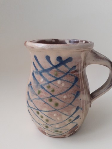 Studio pottery jug signed - studio,
