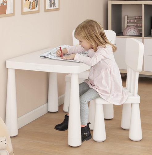 Kid table and chair - table,