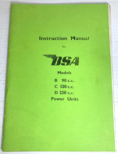 Bsa model d - &, 1-cyl