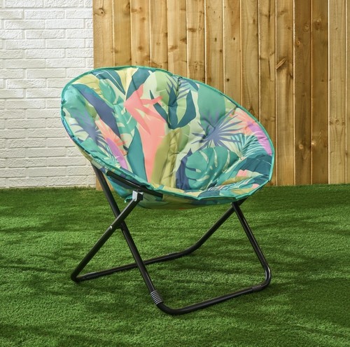 Tropical print foldable moon - tropical,